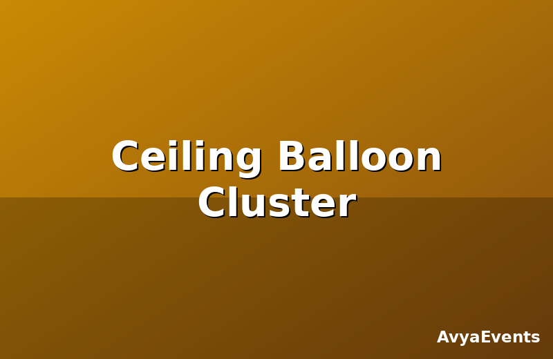 Ceiling Balloon Cluster
