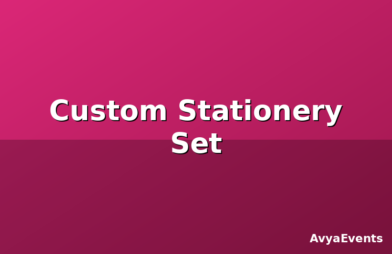 Custom Stationery Set