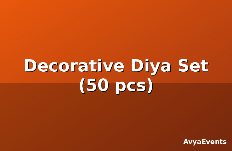 Decorative Diya Set (50 pcs)