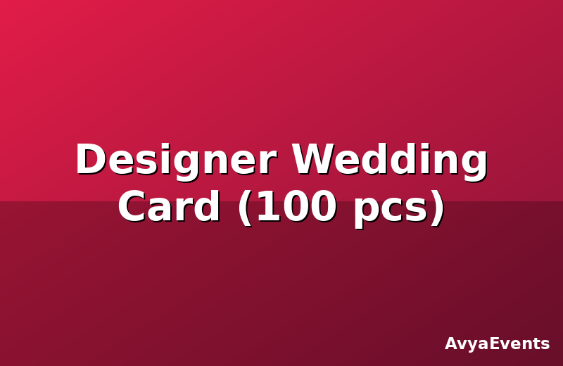 Designer Wedding Card (100 pcs)