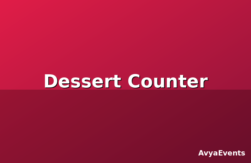 Dessert Counter