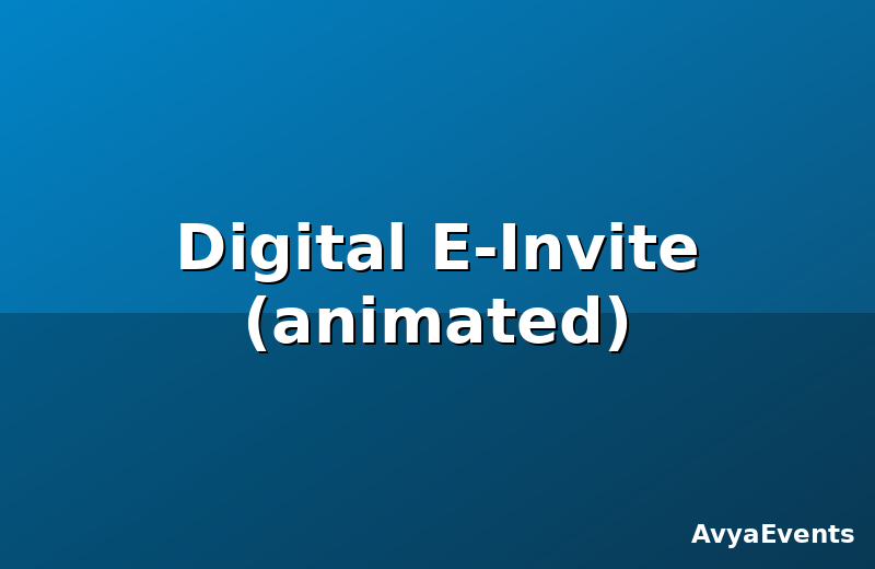 Digital E-Invite (animated)