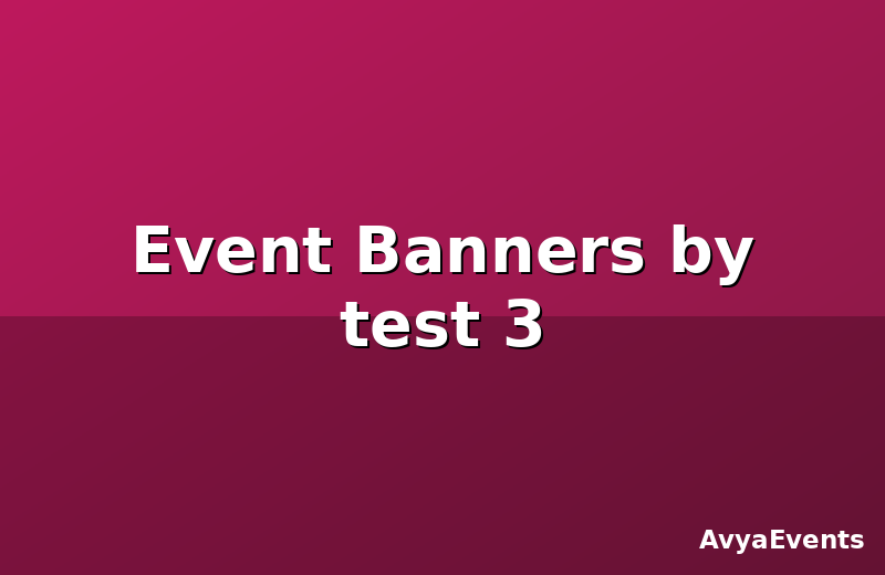 Event Banners by test 3