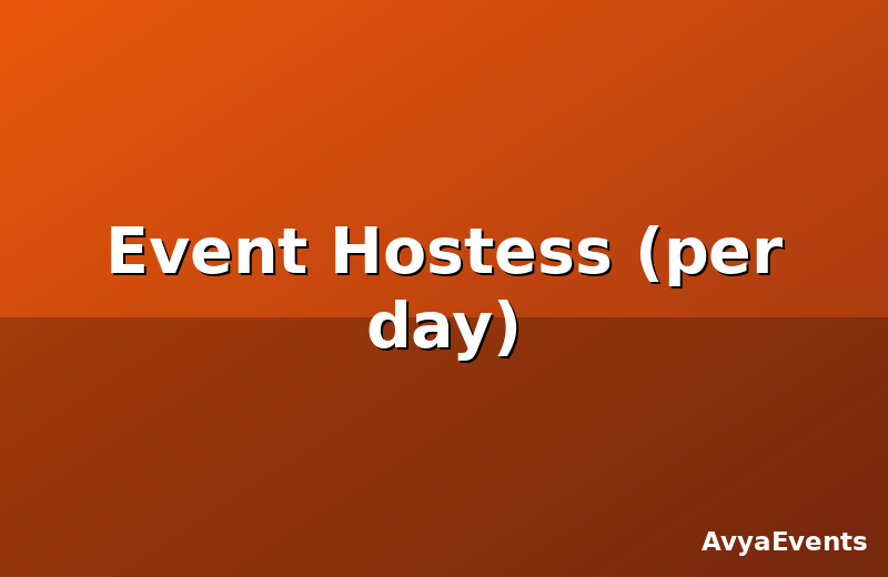 Event Hostess (per day)