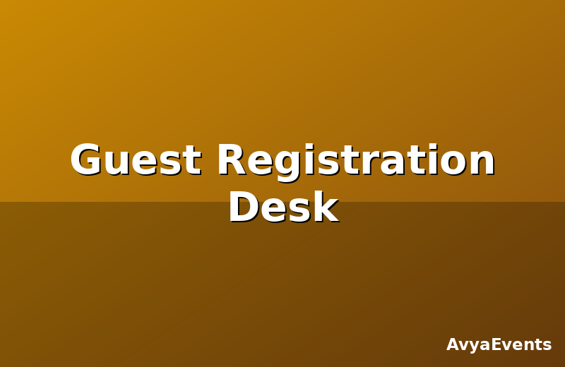 Guest Registration Desk