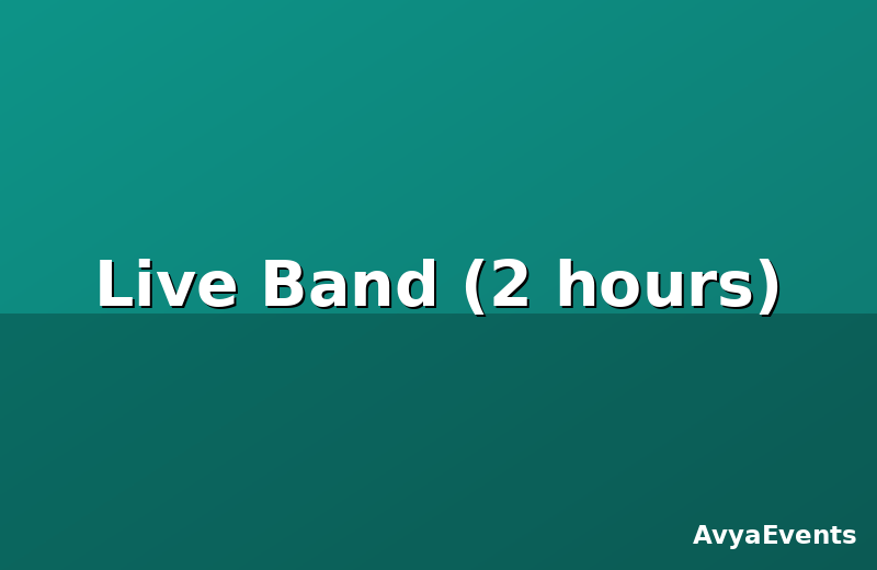 Live Band (2 hours)