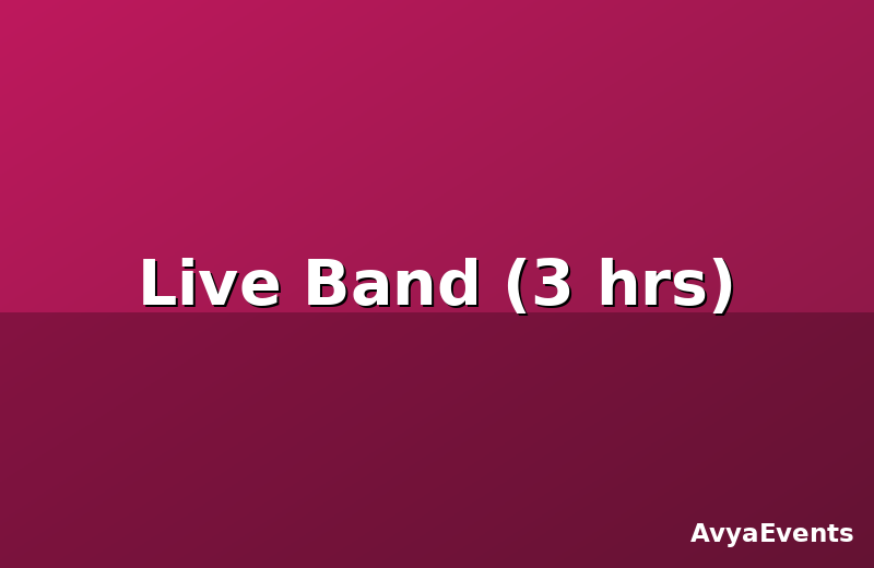 Live Band (3 hrs)