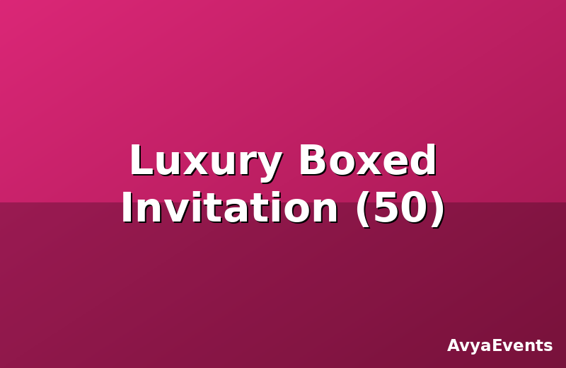 Luxury Boxed Invitation (50)