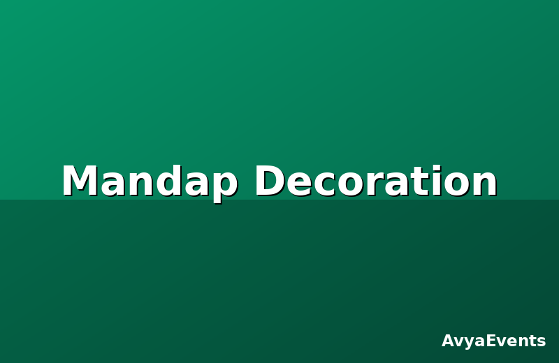 Mandap Decoration