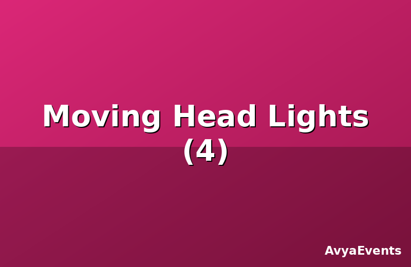 Moving Head Lights (4)