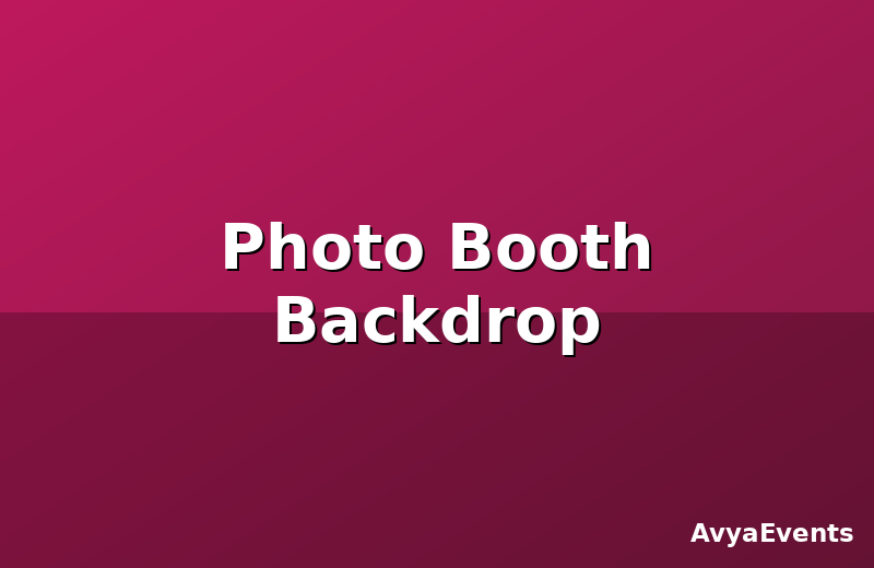 Photo Booth Backdrop