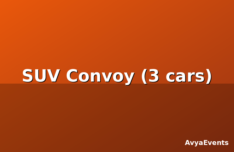 SUV Convoy (3 cars)