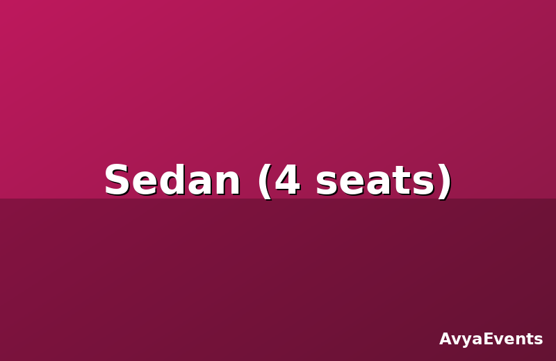 Sedan (4 seats)