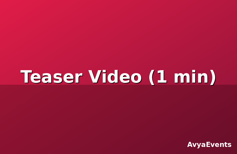 Teaser Video (1 min)