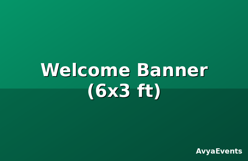 Welcome Banner (6x3 ft)